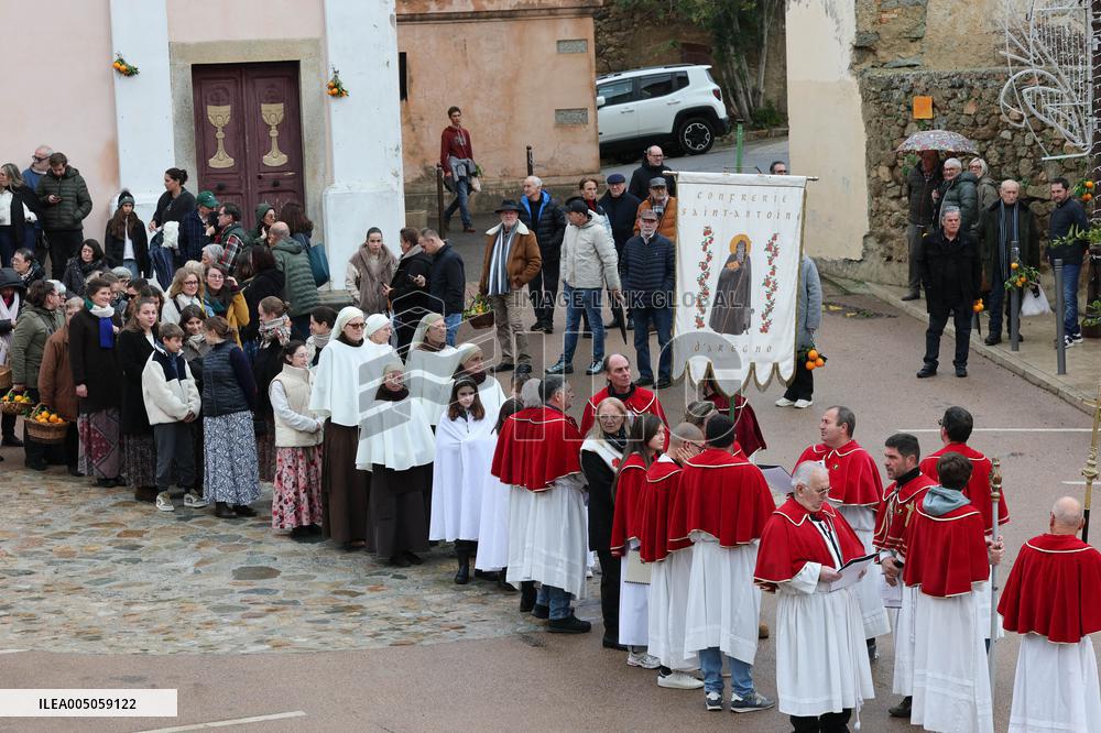 Celebration of The Feast of Saint Anthony Abbot - Corsica