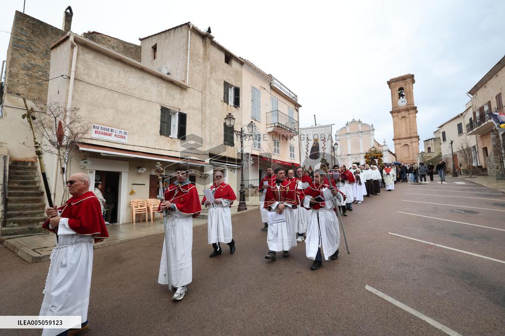 Celebration of The Feast of Saint Anthony Abbot - Corsica