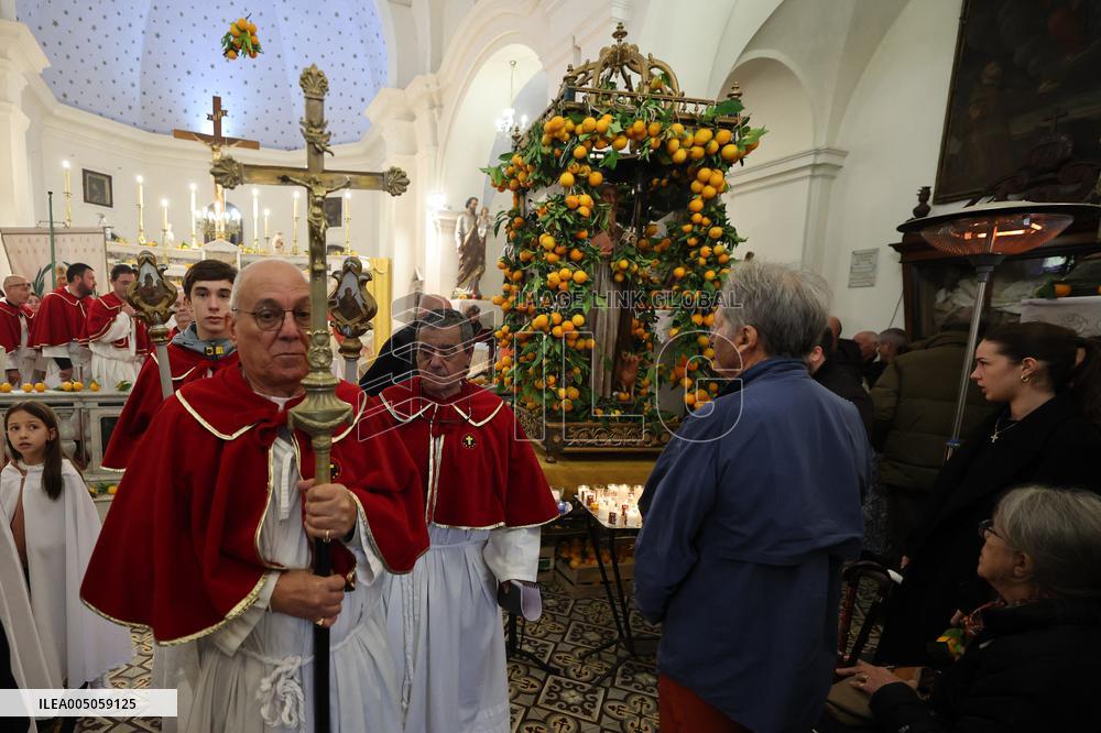 Celebration of The Feast of Saint Anthony Abbot - Corsica
