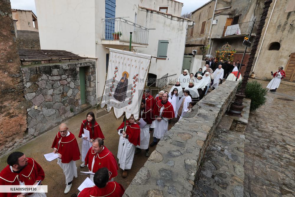 Celebration of The Feast of Saint Anthony Abbot - Corsica