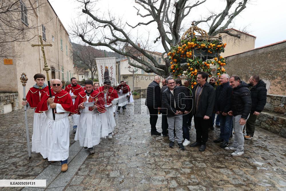 Celebration of The Feast of Saint Anthony Abbot - Corsica