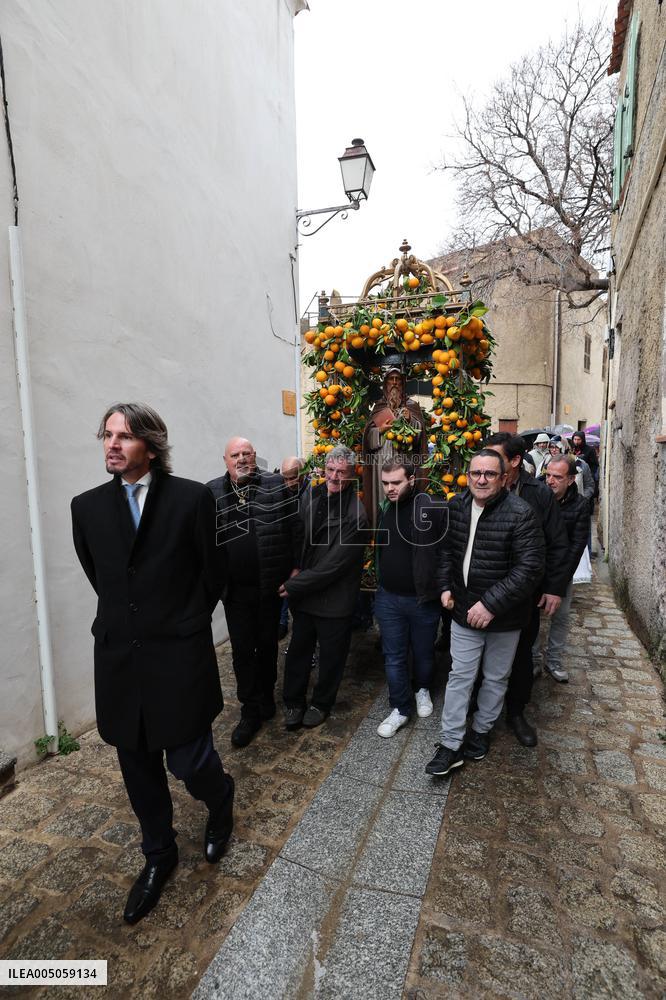 Celebration of The Feast of Saint Anthony Abbot - Corsica