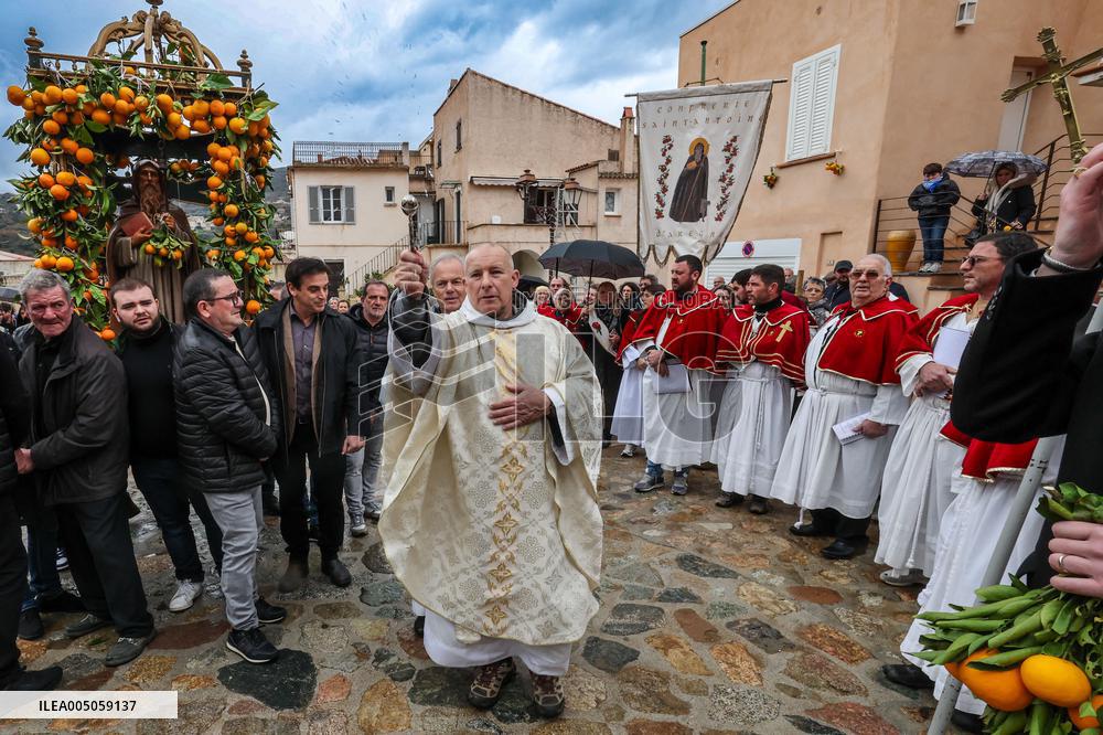 Celebration of The Feast of Saint Anthony Abbot - Corsica