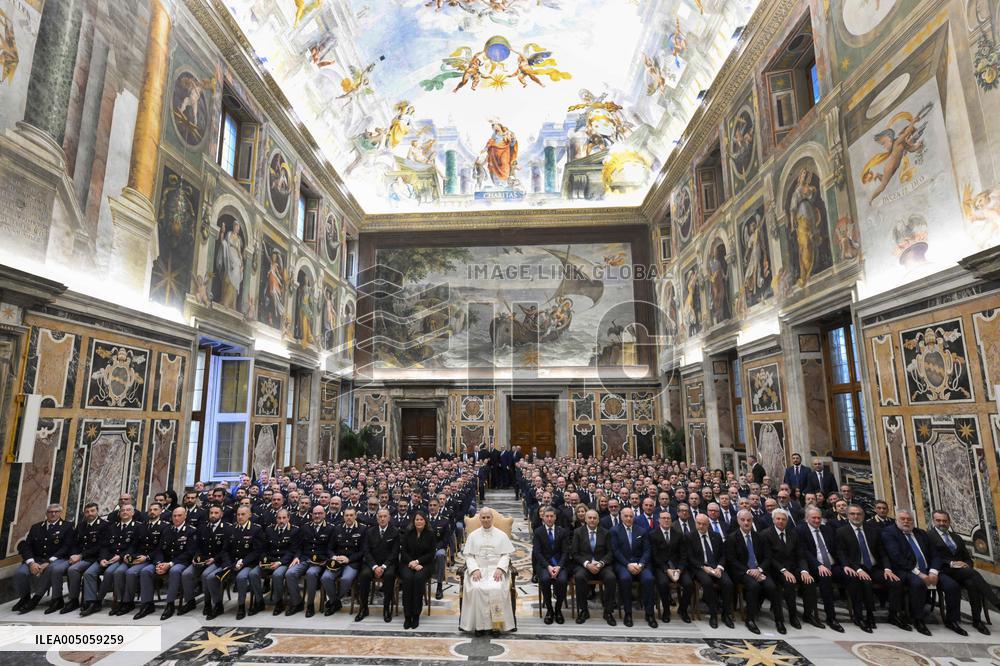 Pope Leo XIV Meets Italy’s Inspectorate for Public Security for Vatican City - Vatican