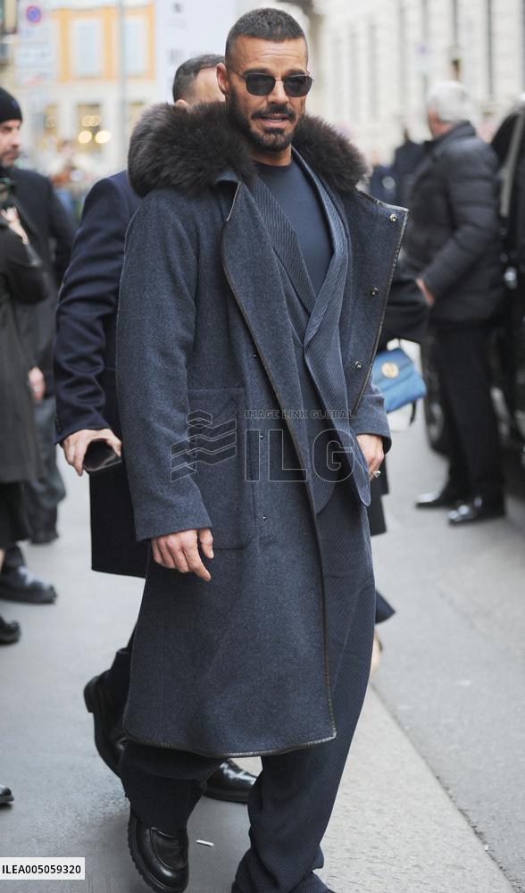 MFW - Ricky Martin Leaves Armani