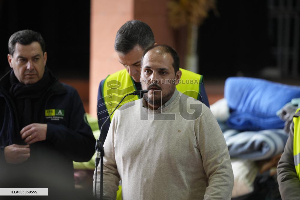 Pedro Sanchez Visits Accident Victims In Adamuz - Spain