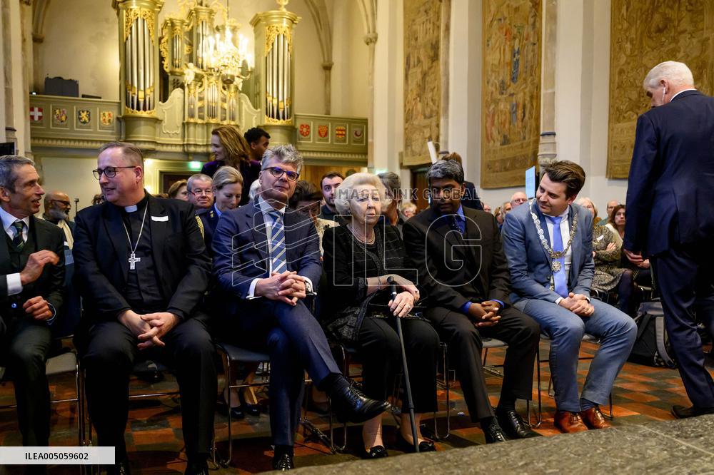Princess Beatrix At the Work Symposium Connected in Freedom - Utrecht