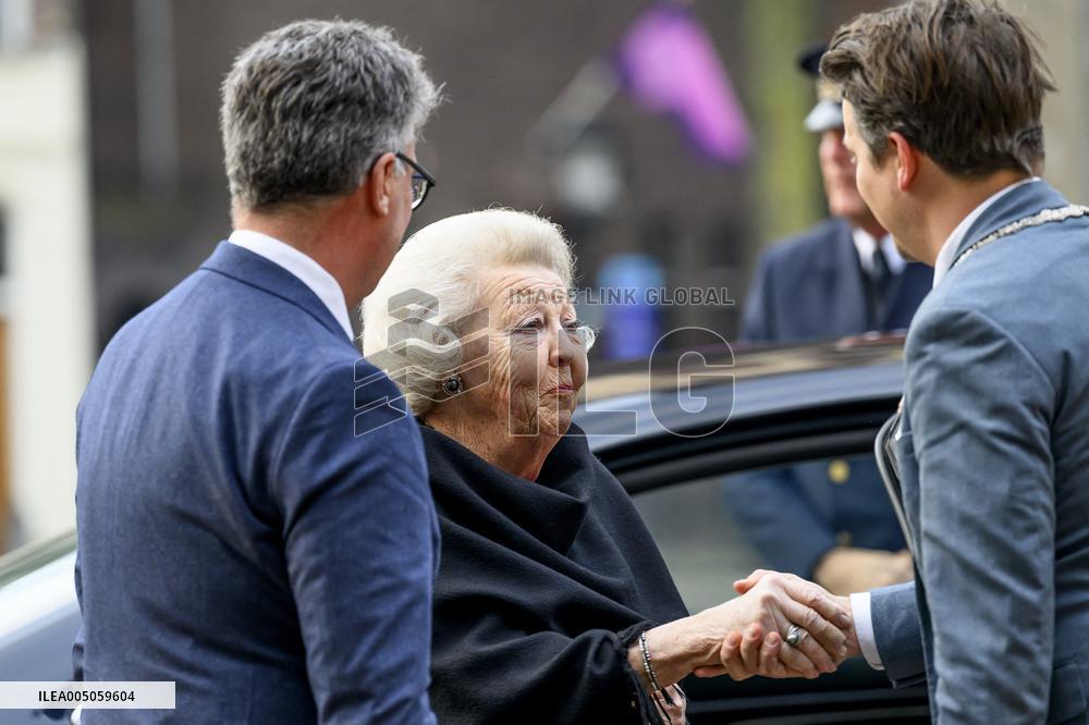 Princess Beatrix At the Work Symposium Connected in Freedom - Utrecht