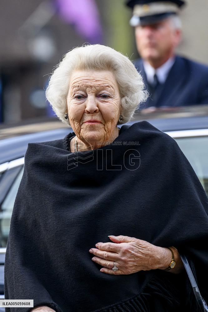 Princess Beatrix At the Work Symposium Connected in Freedom - Utrecht