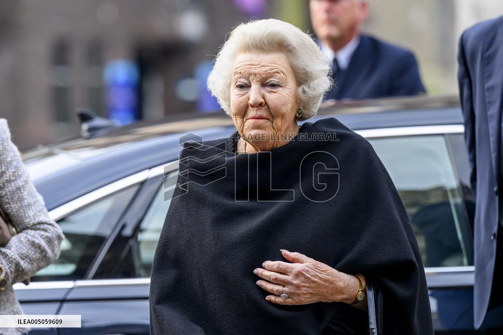 Princess Beatrix At the Work Symposium Connected in Freedom - Utrecht