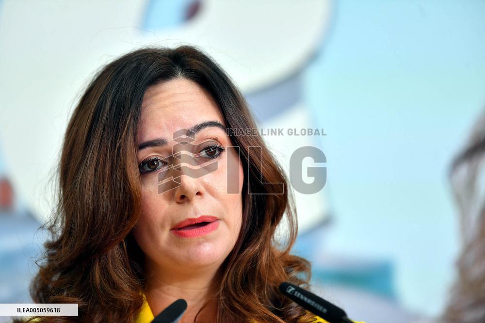 Sarah Knafo Press Conference - Paris