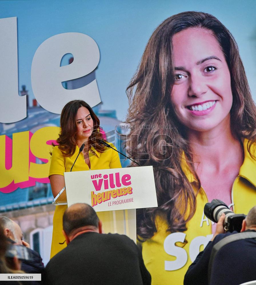 Sarah Knafo Press Conference - Paris