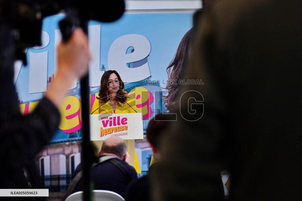 Sarah Knafo Press Conference - Paris