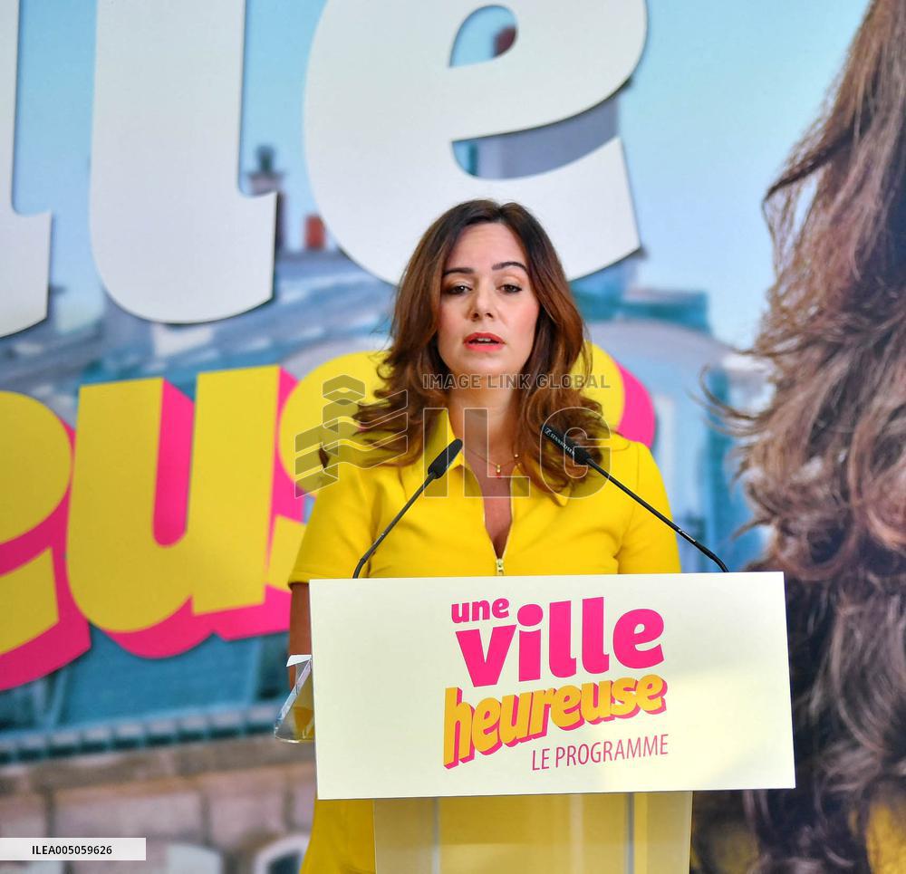 Sarah Knafo Press Conference - Paris