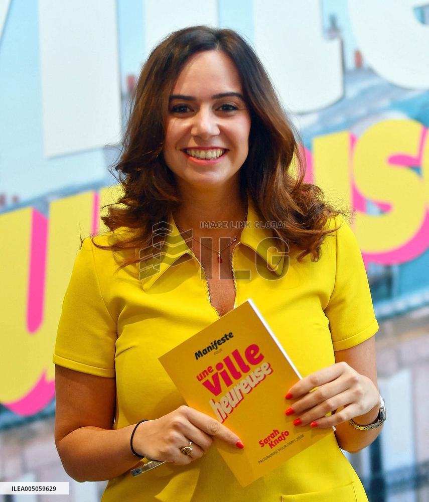 Sarah Knafo Press Conference - Paris