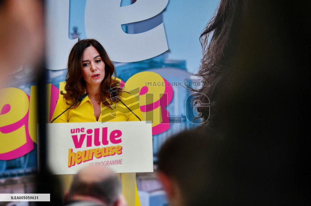 Sarah Knafo Press Conference - Paris