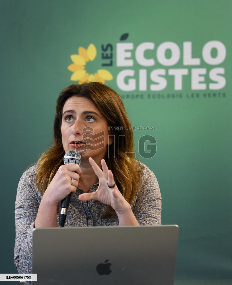 Marine Tondelier Press Conference - Paris