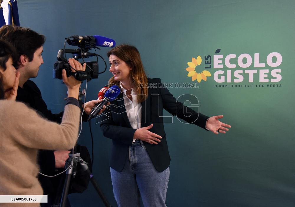 Marine Tondelier Press Conference - Paris