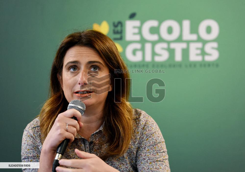 Marine Tondelier Press Conference - Paris