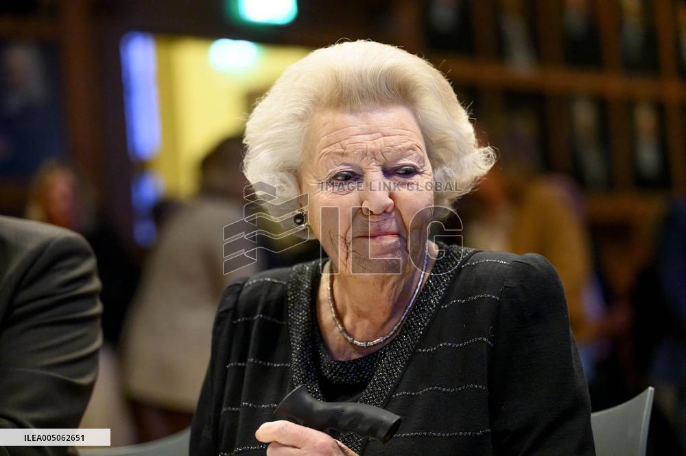 Princess Beatrix At the Work Symposium Connected in Freedom - Utrecht