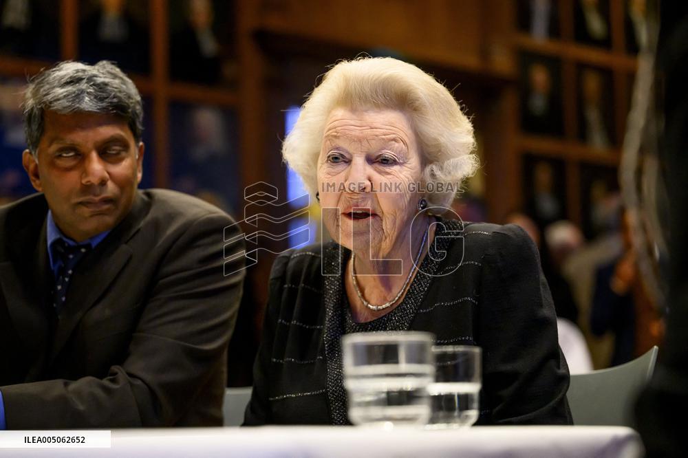 Princess Beatrix At the Work Symposium Connected in Freedom - Utrecht