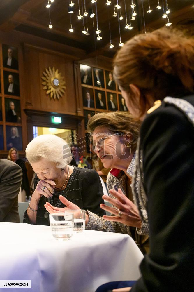Princess Beatrix At the Work Symposium Connected in Freedom - Utrecht
