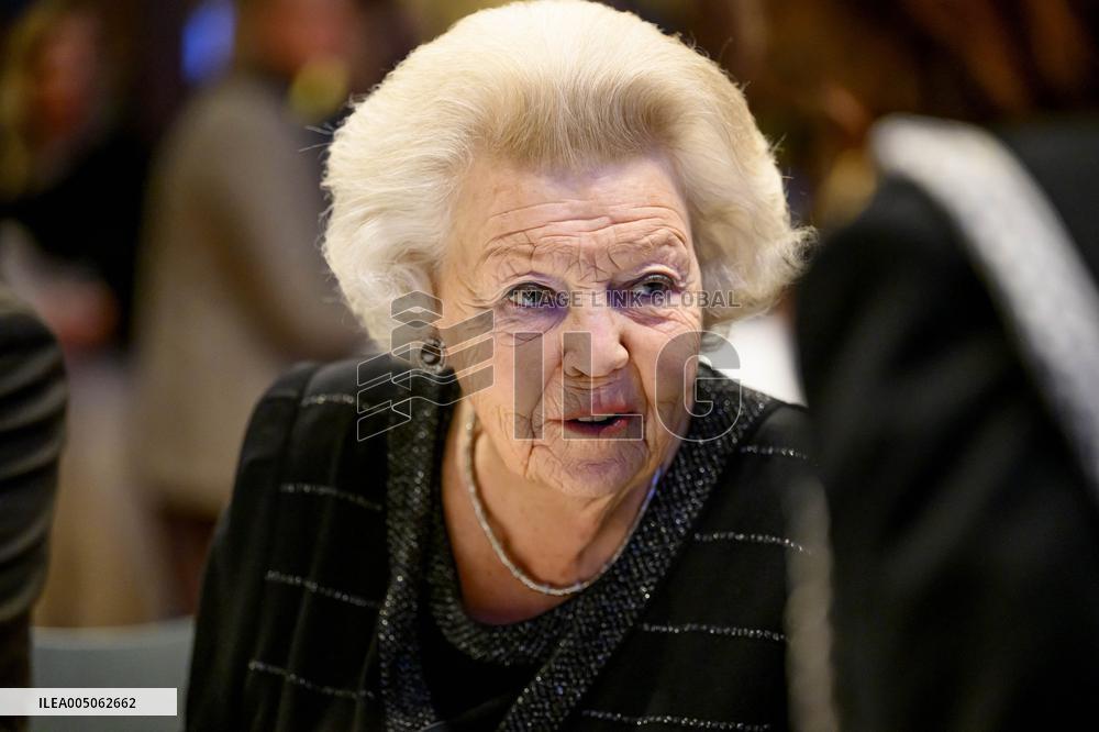 Princess Beatrix At the Work Symposium Connected in Freedom - Utrecht