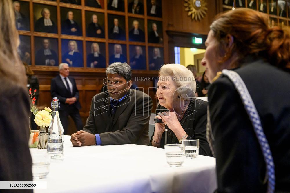 Princess Beatrix At the Work Symposium Connected in Freedom - Utrecht