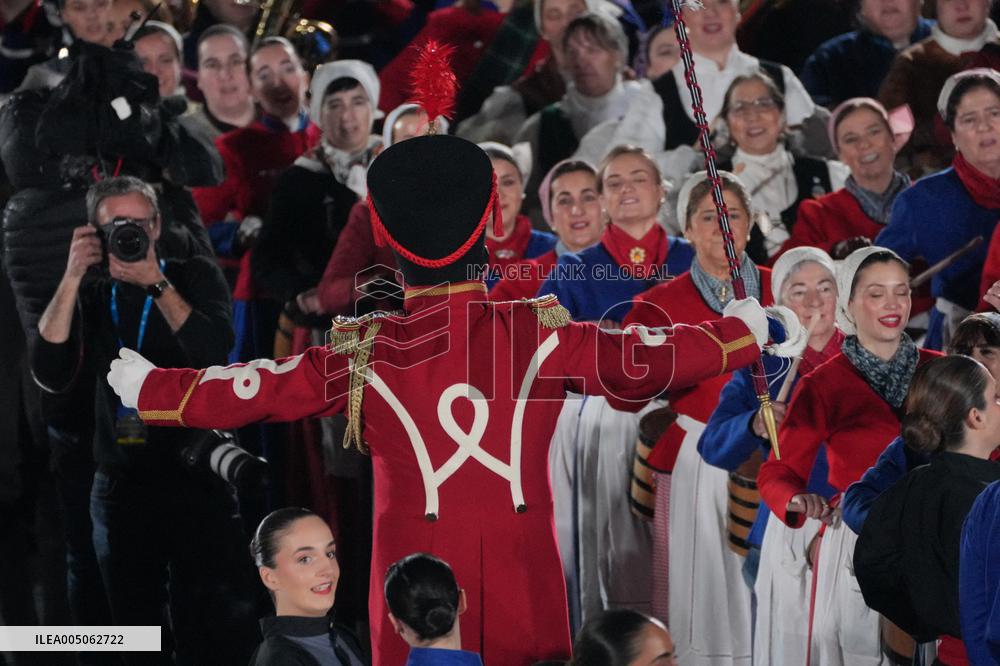 San Sebastian Flag Hoisting Launches 100th Tamborrada - Spain