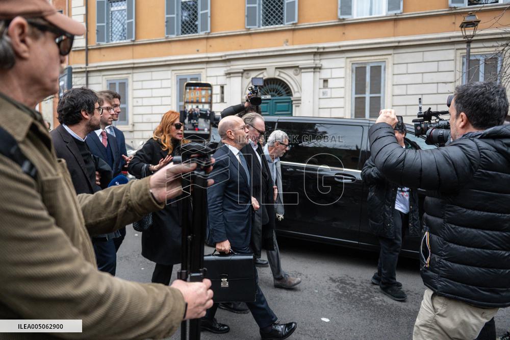 Gerard Depardieu Reconciles With Rino Barillari - Rome