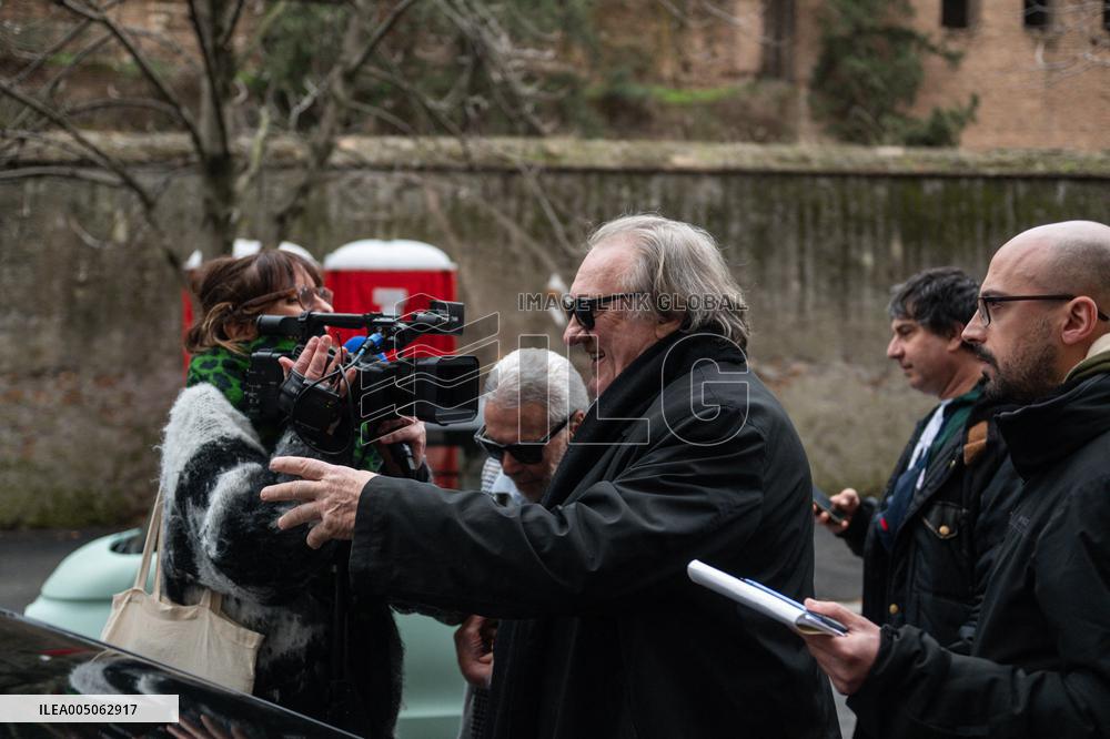 Gerard Depardieu Reconciles With Rino Barillari - Rome