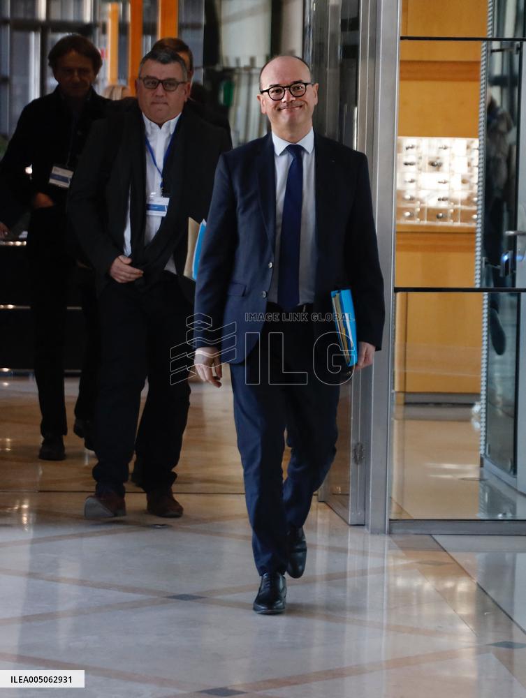 Sebastien Martin At Press Conference - Paris