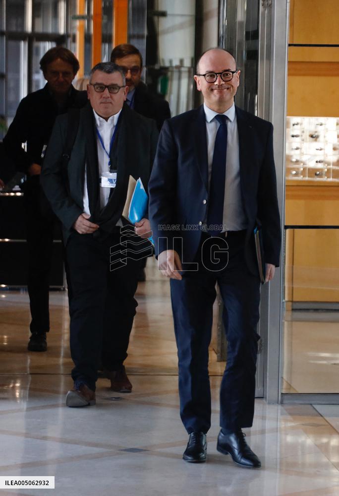 Sebastien Martin At Press Conference - Paris