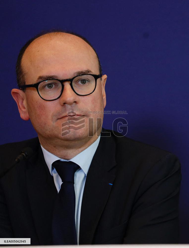 Sebastien Martin At Press Conference - Paris