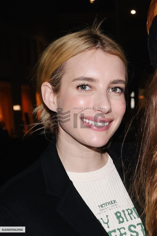 Emma Roberts at Nobu Restaurant for Dinner During MFW - Milan