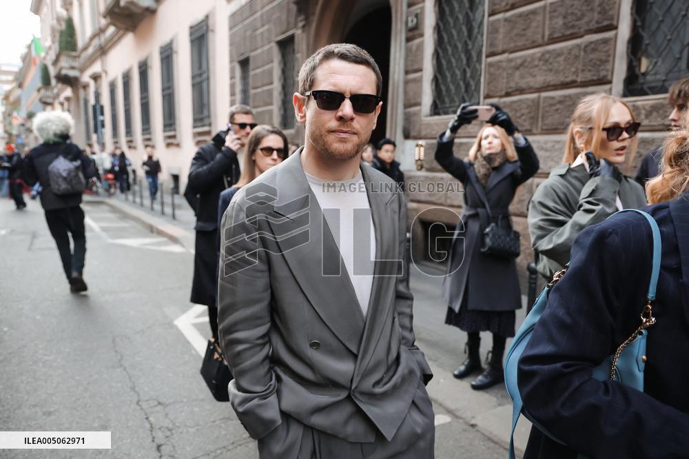 MFW - Ralph Lauren Fashion Show Guests Arrivals