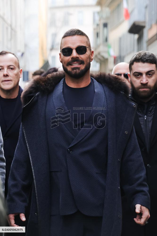 MFW - Ralph Lauren Fashion Show Guests Arrivals