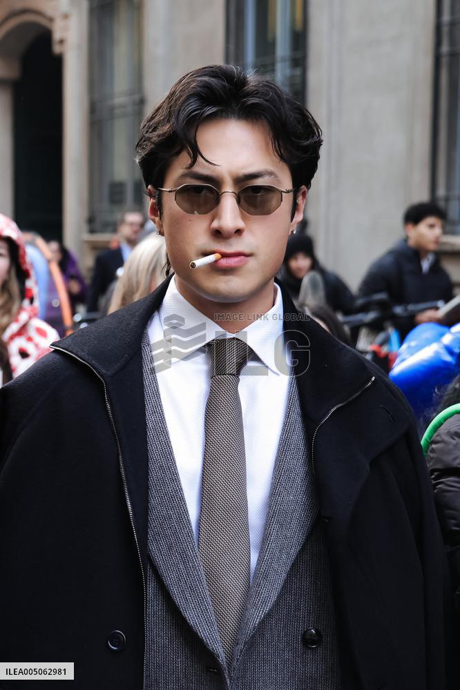 MFW - Ralph Lauren Fashion Show Guests Arrivals