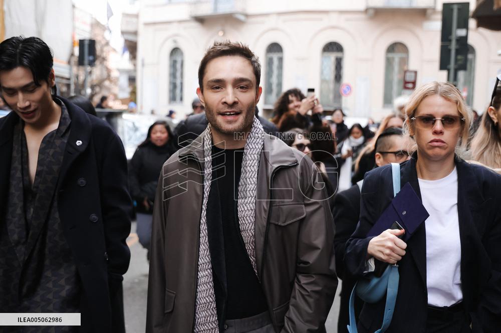 MFW - Ralph Lauren Fashion Show Guests Arrivals