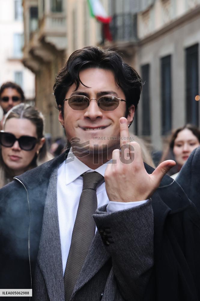 MFW - Ralph Lauren Fashion Show Guests Arrivals