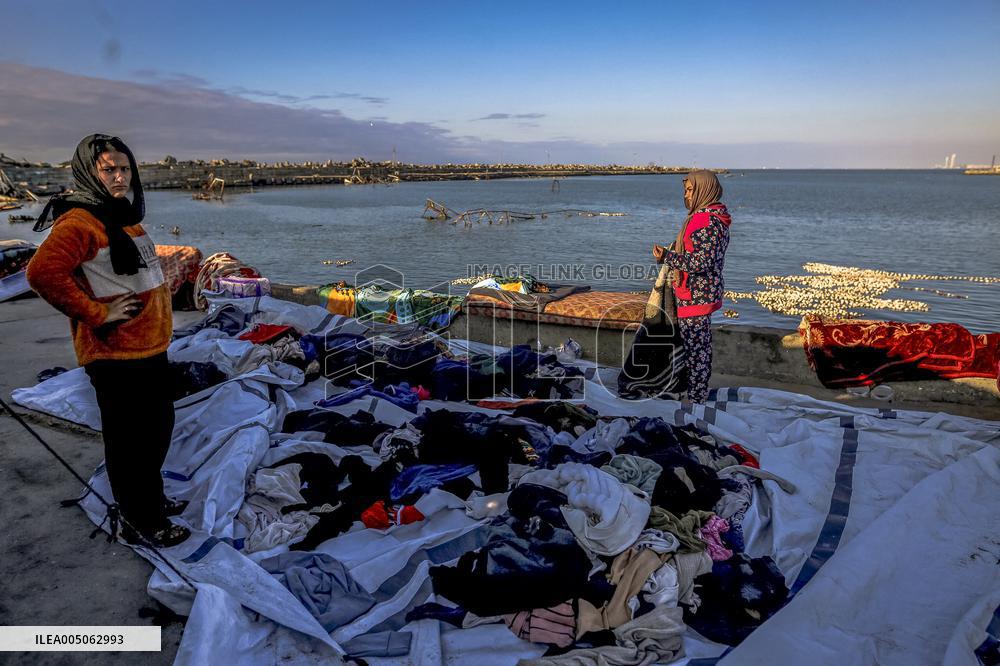 Gaza Port After Storm - Palestine