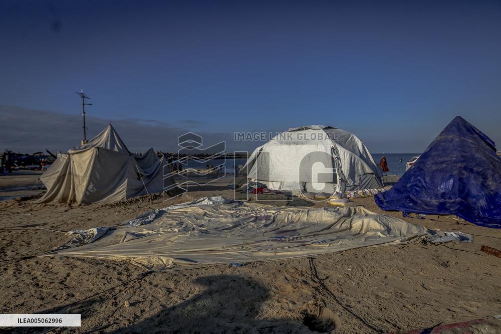 Gaza Port After Storm - Palestine