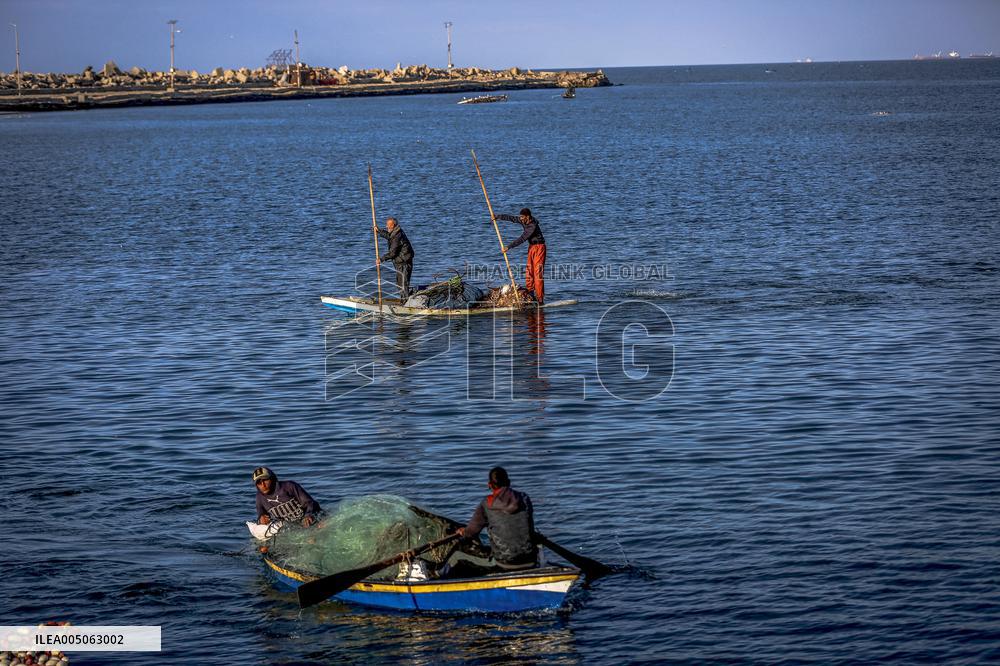 Gaza Port After Storm - Palestine