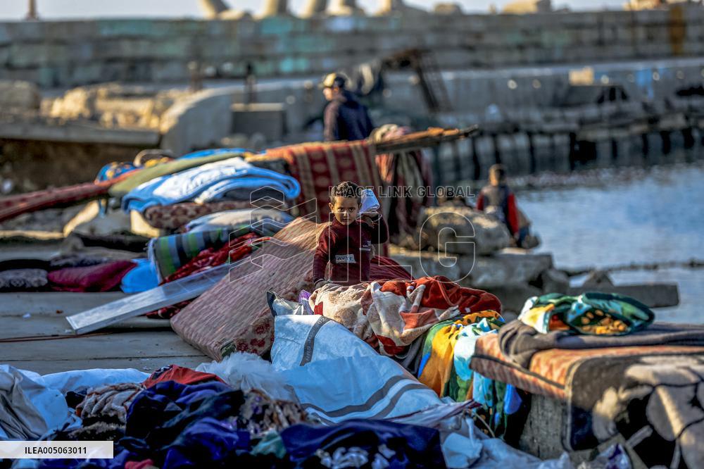 Gaza Port After Storm - Palestine