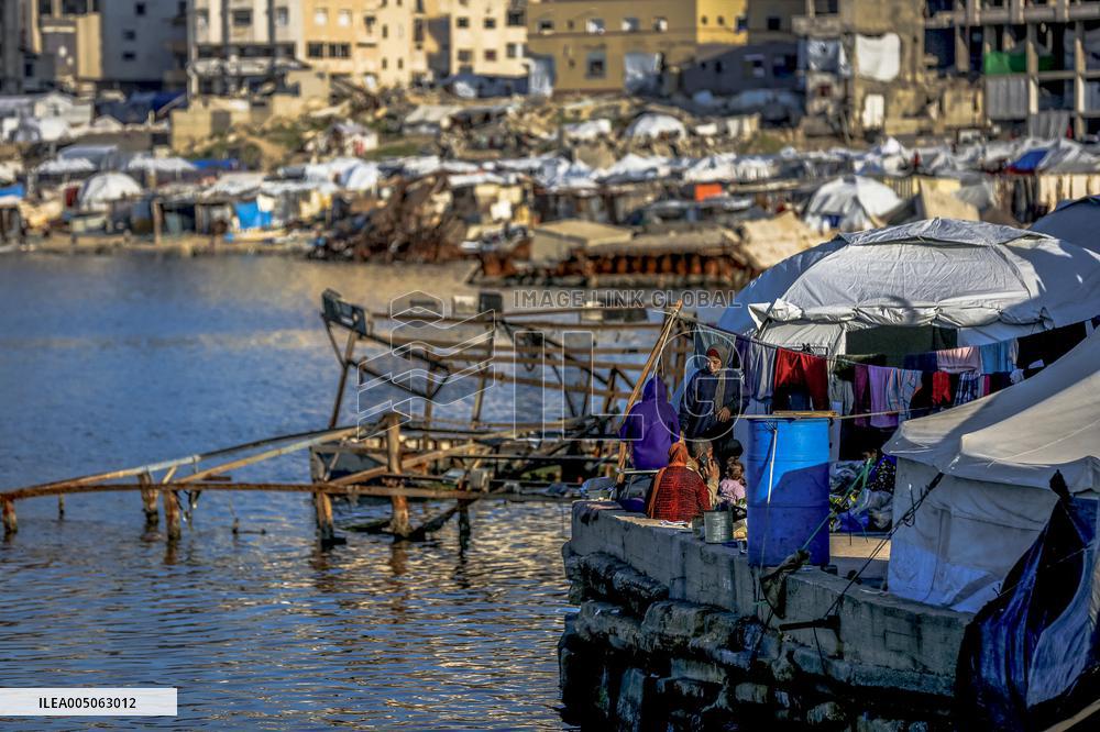 Gaza Port After Storm - Palestine