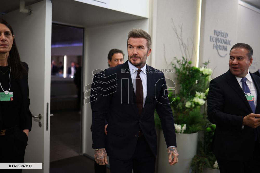 David Beckam at World Economic Forum Annual Meeting 2026 - Davos