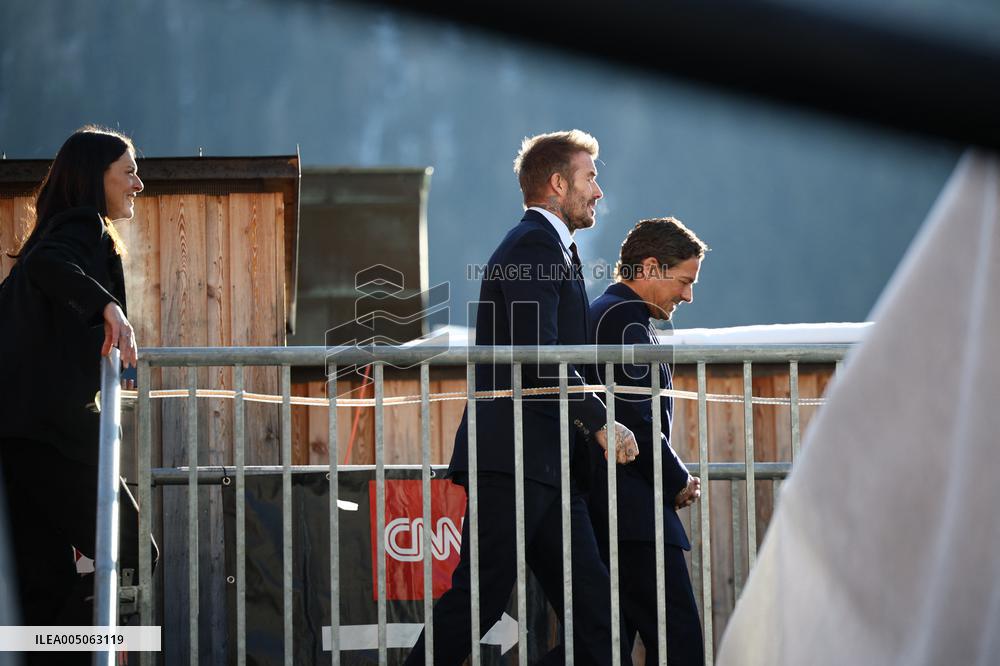 David Beckam at World Economic Forum Annual Meeting 2026 - Davos