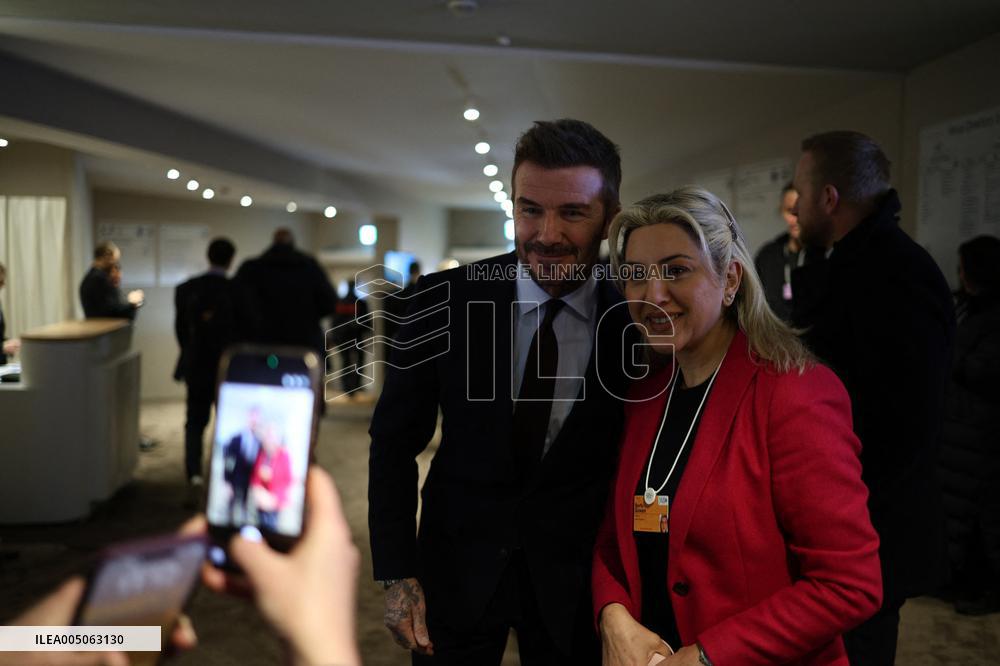 David Beckam at World Economic Forum Annual Meeting 2026 - Davos
