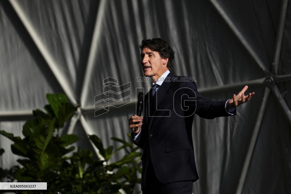 Katy Perry and Justin Trudeau at World Economic Forum Annual Meeting 2026 - Davos