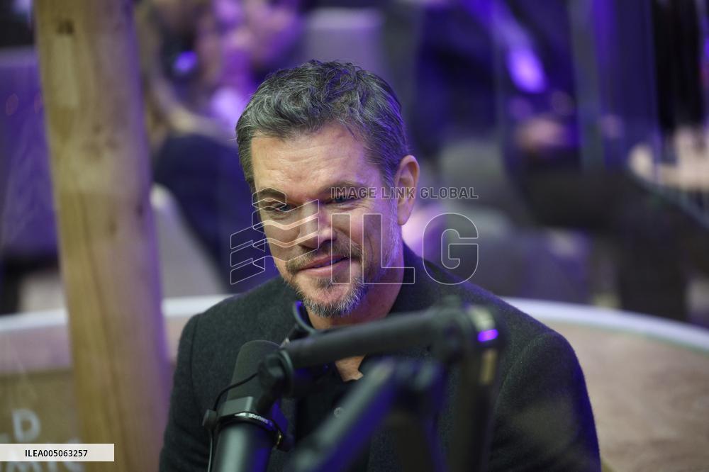 Matt Damon At World Economic Forum Annual Meeting - Davos